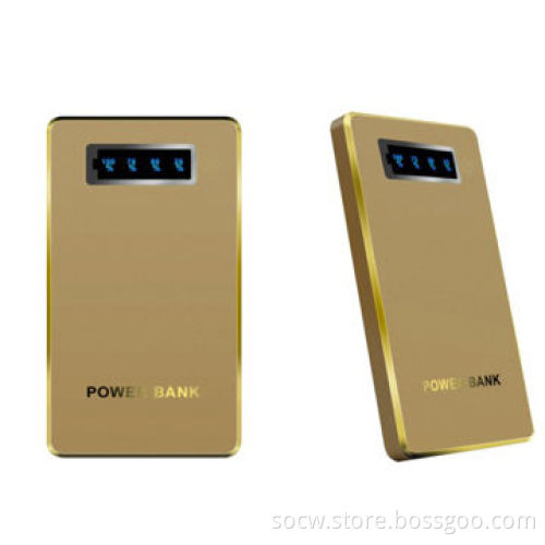 Popular 3,600mAh golden power bank with touch screen power button
